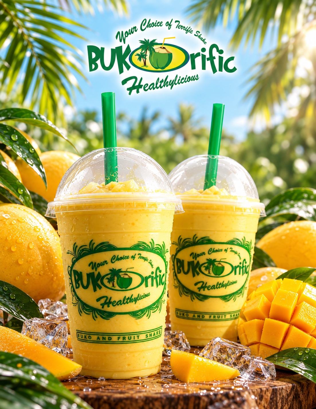 Bukorific Mango Shake with ripe mango